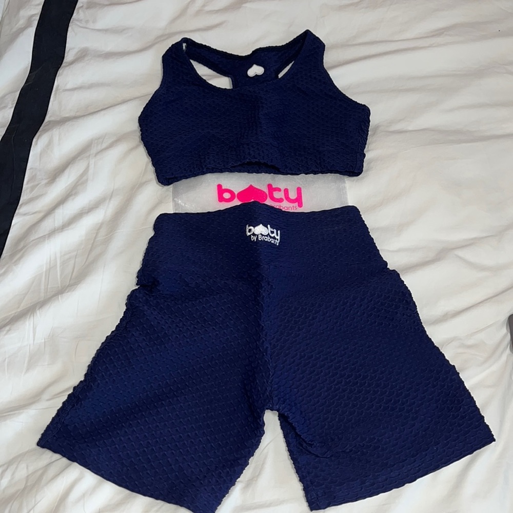 BootyByBrabants Croco Skin Scoop Top & Bike Shorts